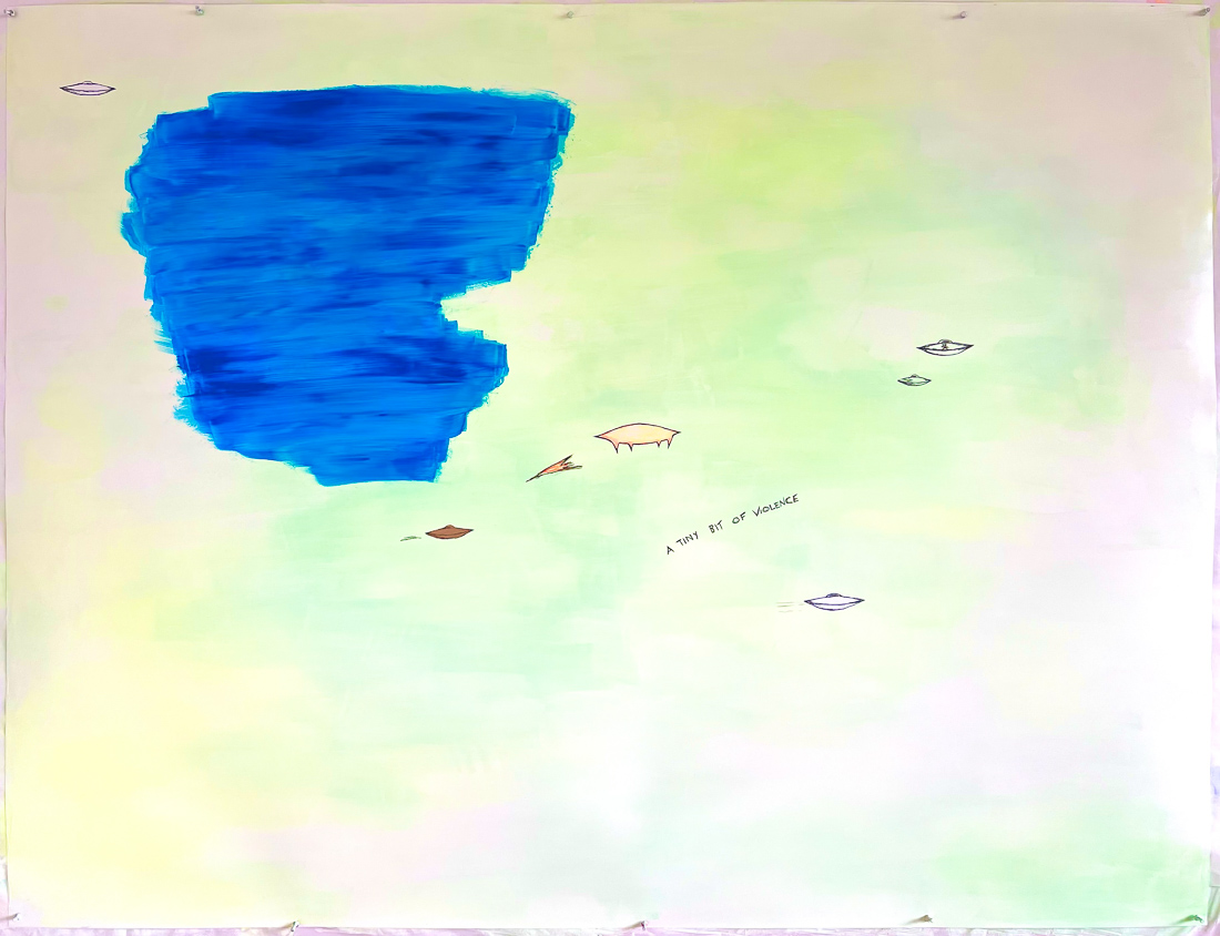 oil on paper, 2026, 46" x 60"