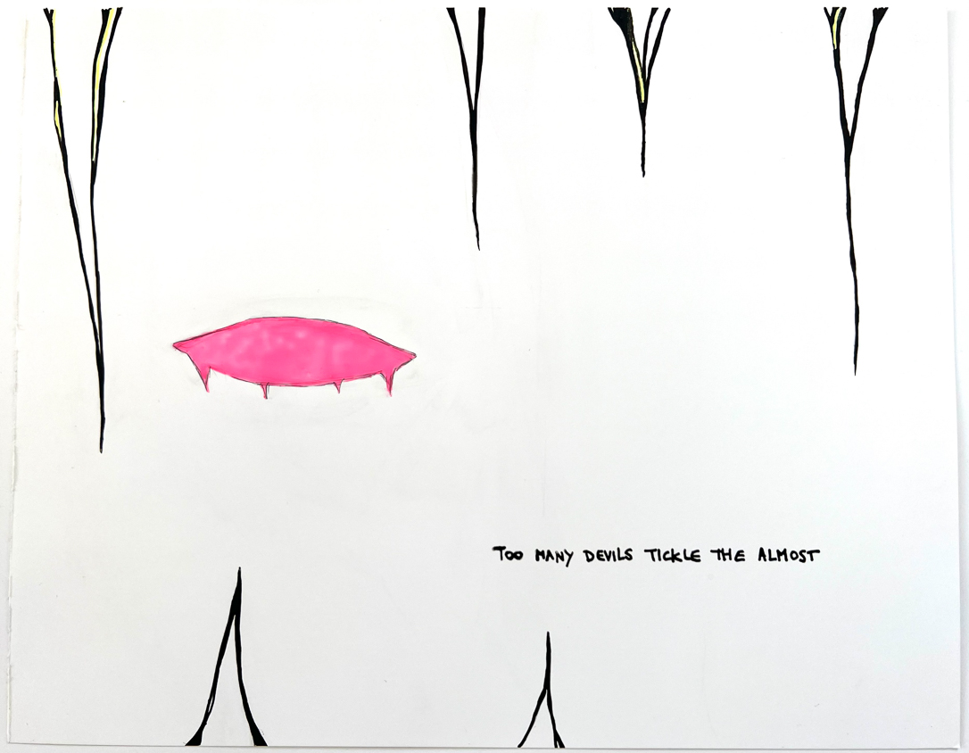 ink gel on paper, 2026, 11" x 14"